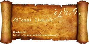 Ócsai Ildikó névjegykártya